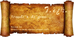 Trepák Ágnes névjegykártya